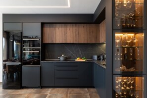 Family Villa, 4 Bedrooms, Balcony (Villa Betelgeuse Supernova) | Private kitchen | Fridge, microwave, oven, stovetop - Villa Betelgeuse Supernova (Novi Vinodolski)