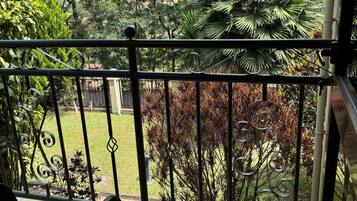 Blackout drapes, iron/ironing board