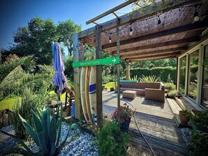 Terrace/patio - Rental House VIEUX BOUCAU - MESSANGES 6 people (Messanges)
