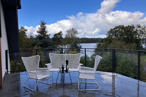 Terrace/patio - Apartment near Lake Radunskie in Stezyca (Stezyca)
