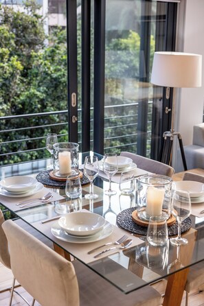 Dining - Stunning two-bedroom, two-bathroom apartment over looking Sea Point. 

 (Cape Town)