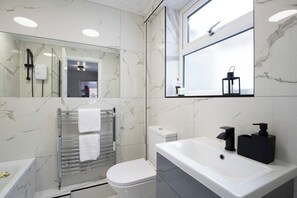 Shower, hair dryer