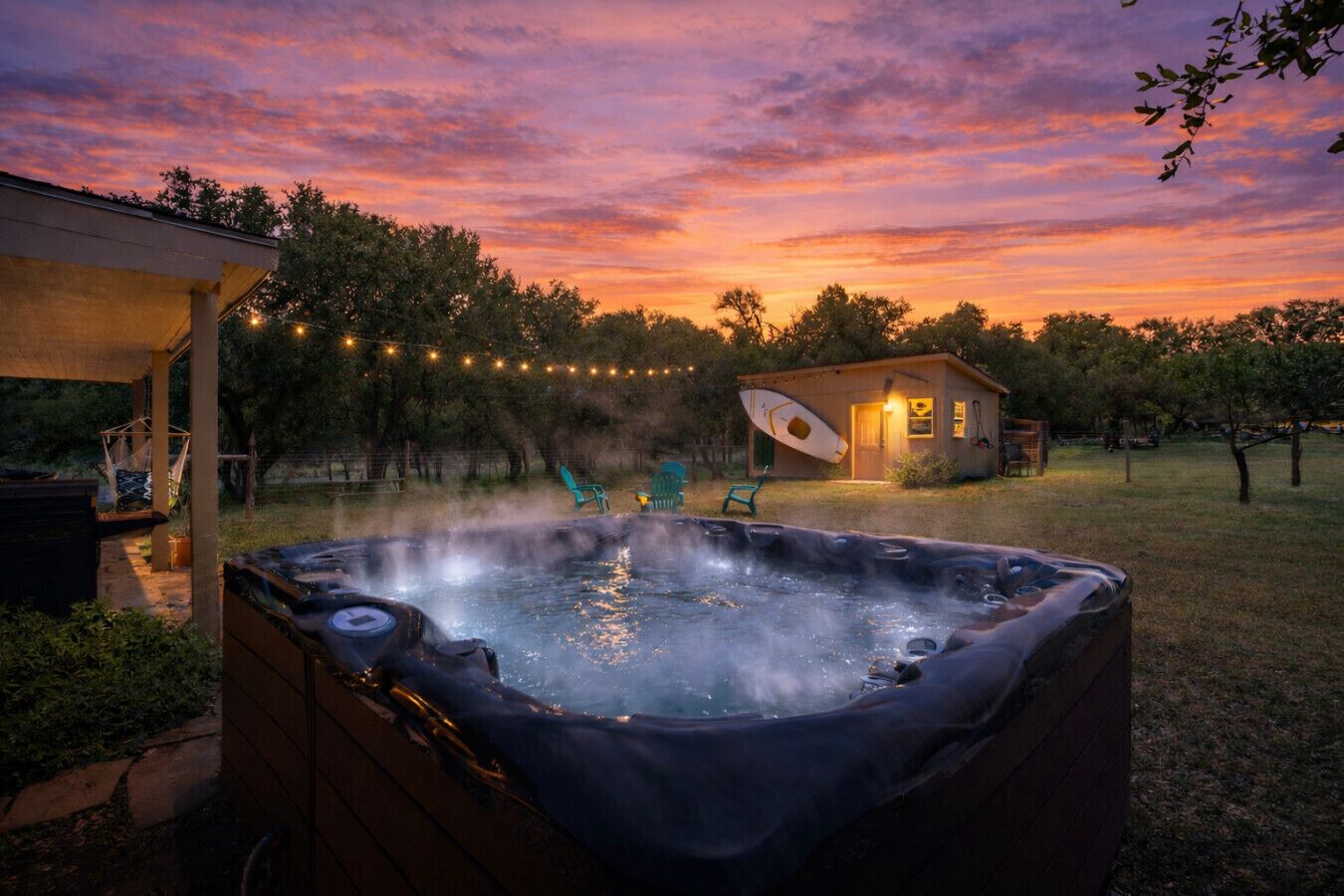 Bañera de hidromasaje al aire libre