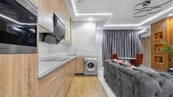 Family Room, Balcony | Desk, laptop workspace, soundproofing, free WiFi