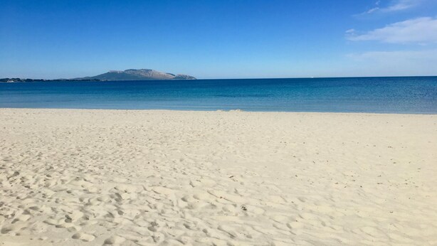 A beach with a clear sky and calm sea. - Le Dimore di Nettuno 4 With Pool (Olbia)