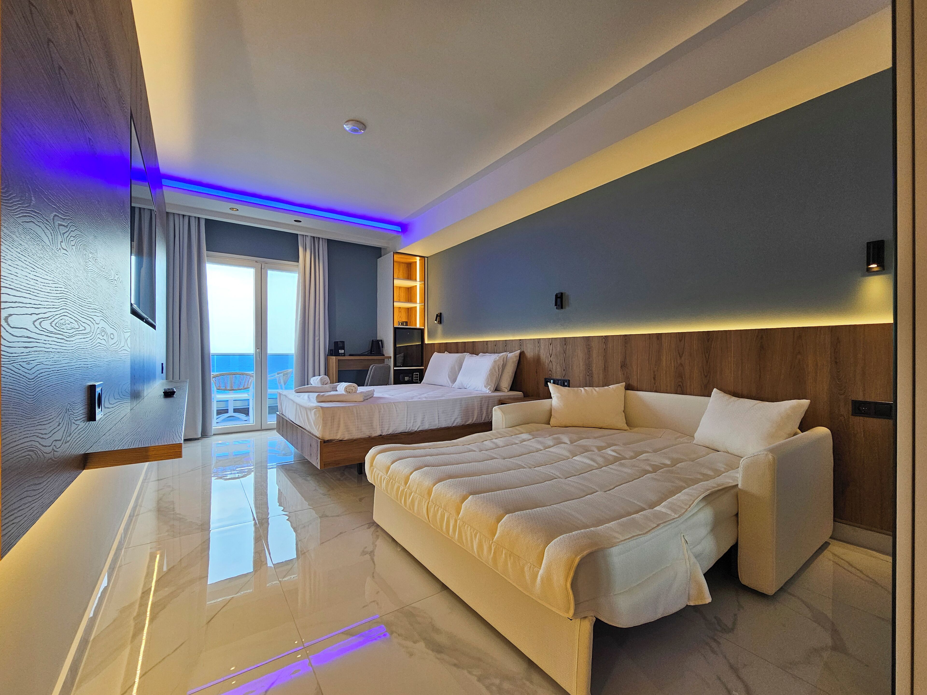 普通開放式套房 | 客房內保險箱、獨特裝潢、布置獨特、隔音