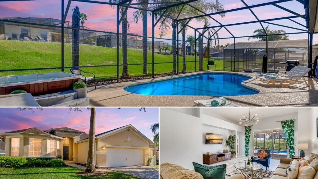 Exquisite 4 bed 3 bath Pool Home with Games Room| Carpet Free!