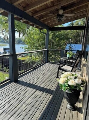 Terrace/patio - Coastal Charm on Jerico River River Front (Midway)
