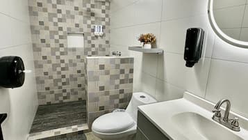 Towels, soap, toilet paper