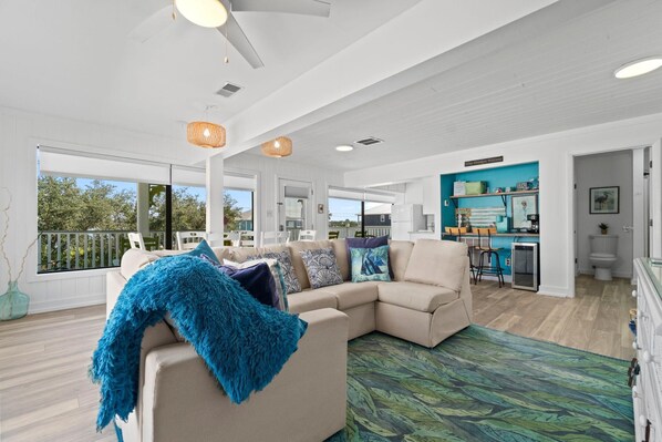 House, Multiple Beds (Hazel Mae's Hideaway) | Living area - Hazel Mae's Hideaway (Gulf Shores)