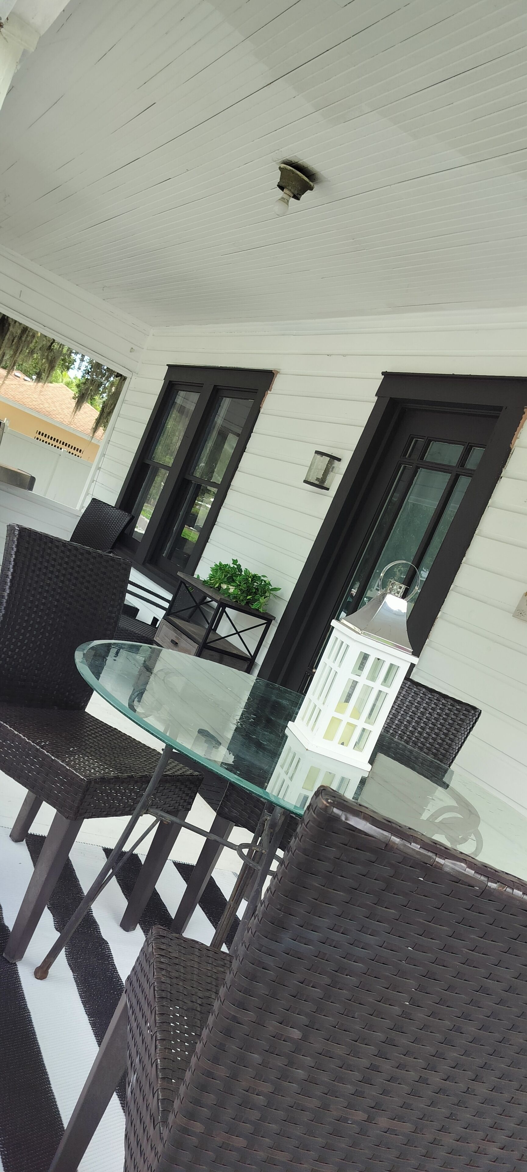 屋外ダイニングエリア