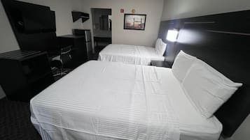 Standard Double Room | Desk, laptop workspace, blackout drapes, iron/ironing board