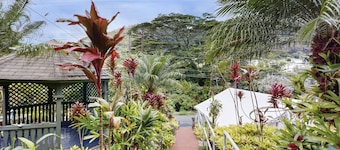 Newly renovated guest house with lush landscaping & gazebo