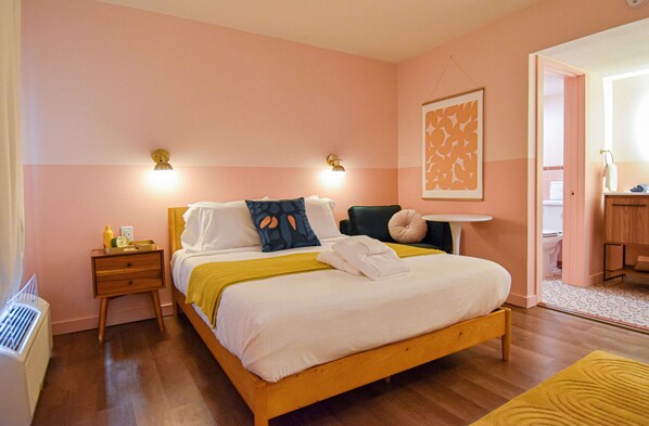 1 makuuhuone, työpöytä, ilmainen Wi-Fi, vuodevaatteet