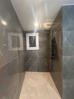 Regadera, amenidades de baño gratuitas, secadora de cabello, toallas