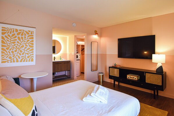 1 makuuhuone, työpöytä, ilmainen Wi-Fi, vuodevaatteet