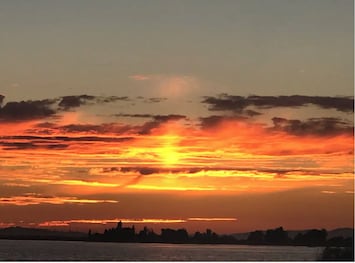 Sunset from deck