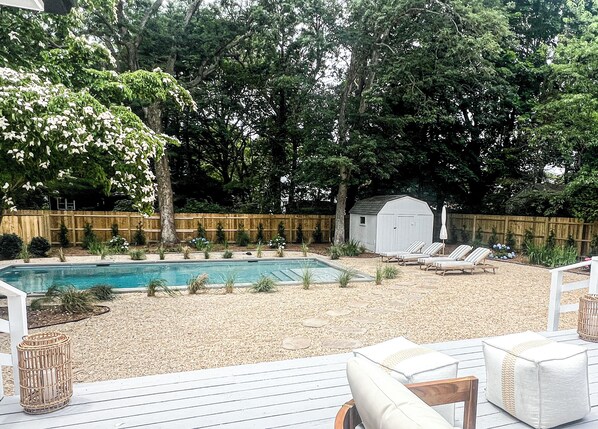 A heated pool