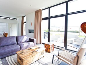 House | Living area - Modern Holiday Home 600 m From the sea (Breskens)