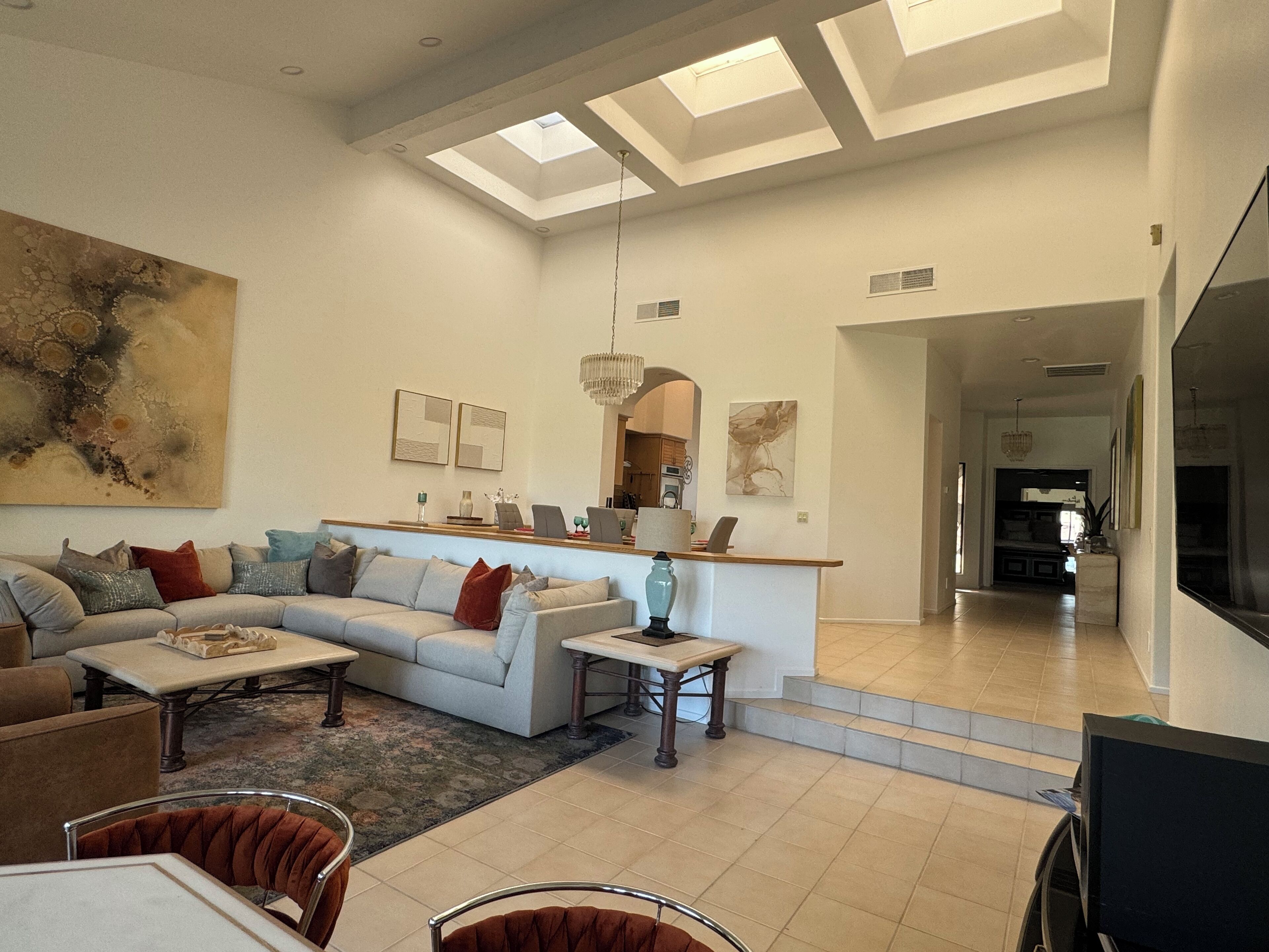 TV connectée, cheminée