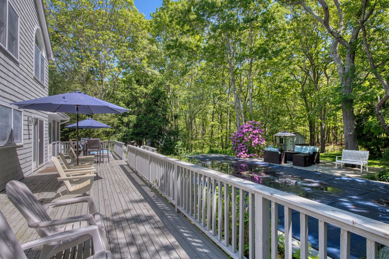 Summer living at its best.  Private home on very quiet cul de sac.