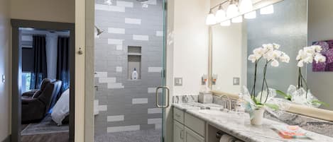 Appartement Deluxe, vue sur la ville | Salle de bain