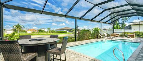 Una piscina climatizada