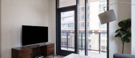 50-inch flat-screen TV with digital channels