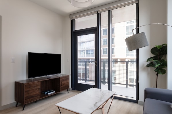 50-inch flat-screen TV with digital channels