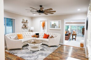 Smart TV, video games, stereo - The Palace on Charles is the perfect vacation getaway. (Logan)