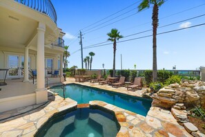 A heated pool