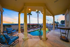 A heated pool