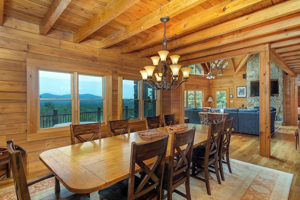 Dining area with seating for 10.