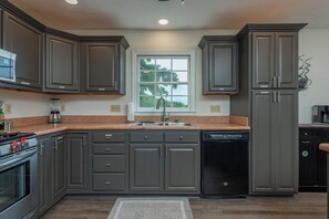 Fridge, microwave, oven, stovetop - Endless View | Pet-Friendly, Game Room, Fire Pit & Mountain View! (Candler)