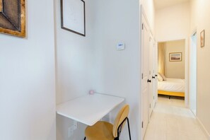 1 bedroom, desk, iron/ironing board, WiFi