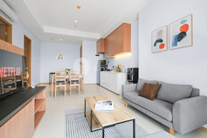 Living area - Alba by Kozystay - 2BR - Tebet (Jakarta)