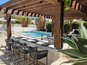 Outdoor dining - Villa - Sleeps 8 - Pool - Pets Ok - Parking (Benissa, Costa Blanca, Spain)