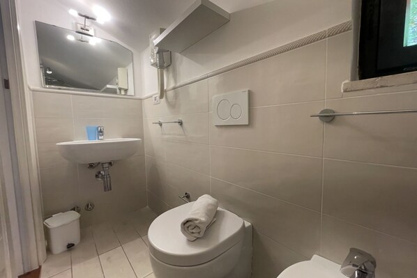 Regadera, secadora de cabello, bidet 