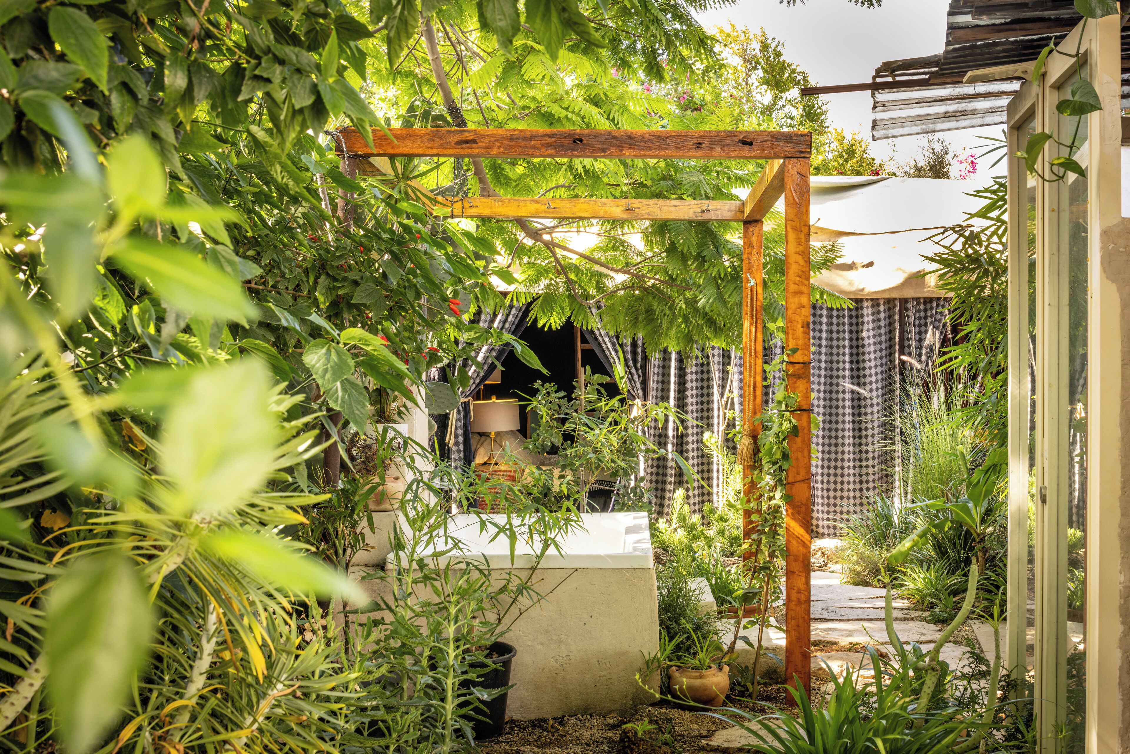 Tente Exclusive, patio, vue jardin | Baignoire relaxante profonde