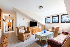 TV, DVD player, ping pong - Apartment 'Ferienwohnung Möwe' with Shared Garden and Wi-Fi (Friedrich-Wilhelm-Lübke-Koog)