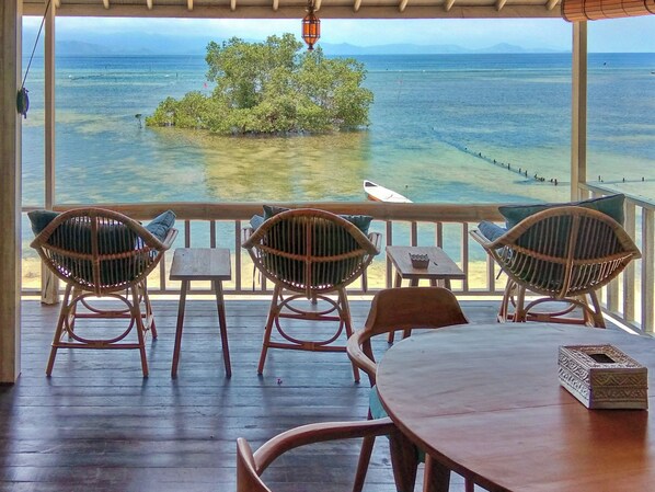 Villa, 1 Bedroom, Beachfront | Living area - Lembo Lagoon Bungalows  (Lembongan Island)