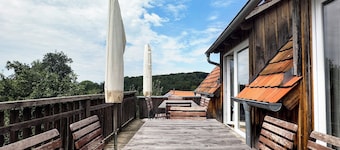 'Die Mittlere Ferienwohnung, 45qm' with Balcony