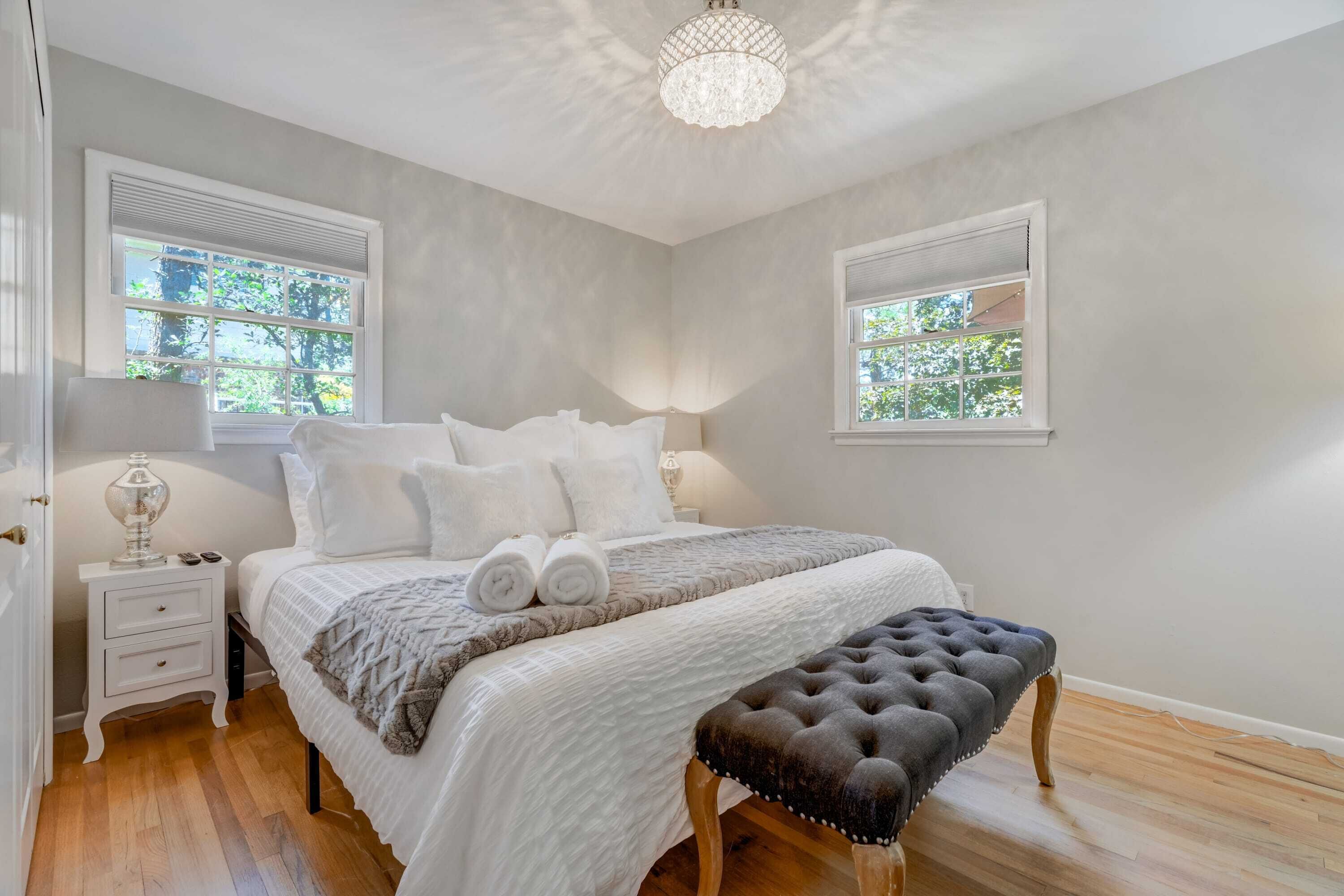 4 bedrooms, iron/ironing board, travel crib, WiFi