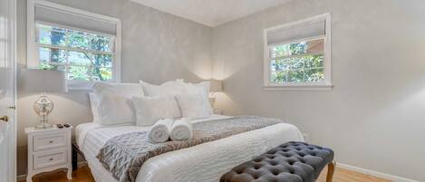 4 bedrooms, iron/ironing board, travel crib, WiFi