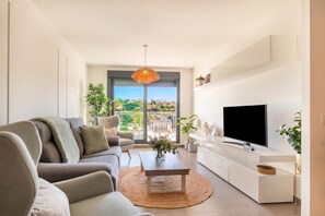 Family Apartment, Multiple Bedrooms, 2 Bathrooms, Mountainside (Luxury La Cala With Pool) | Living area - Luxury La Cala With Pool (Mijas)