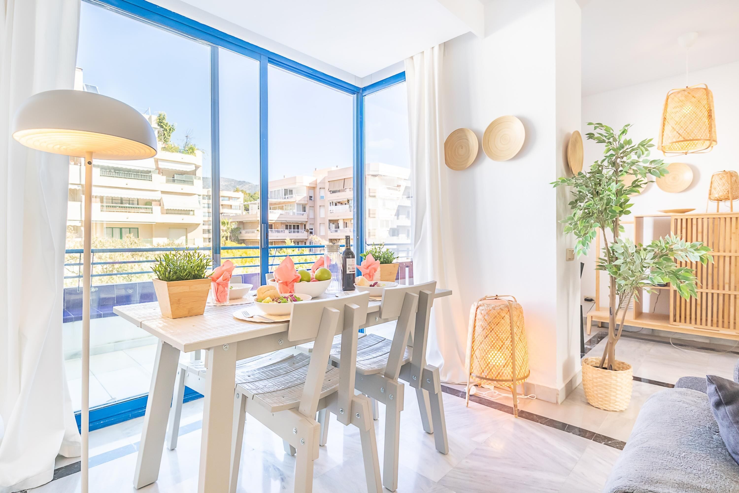Family Penthouse, Multiple Bedrooms, 2 Bathrooms, Sea Facing (Marbella Pool House PH39 On Sea Shore) | Private kitchen | Fridge, microwave, oven, stovetop