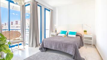 Family Penthouse, Multiple Bedrooms, 2 Bathrooms, Sea Facing (Marbella Pool House PH39 On Sea Shore) | 2 bedrooms, laptop workspace, free WiFi, bed sheets