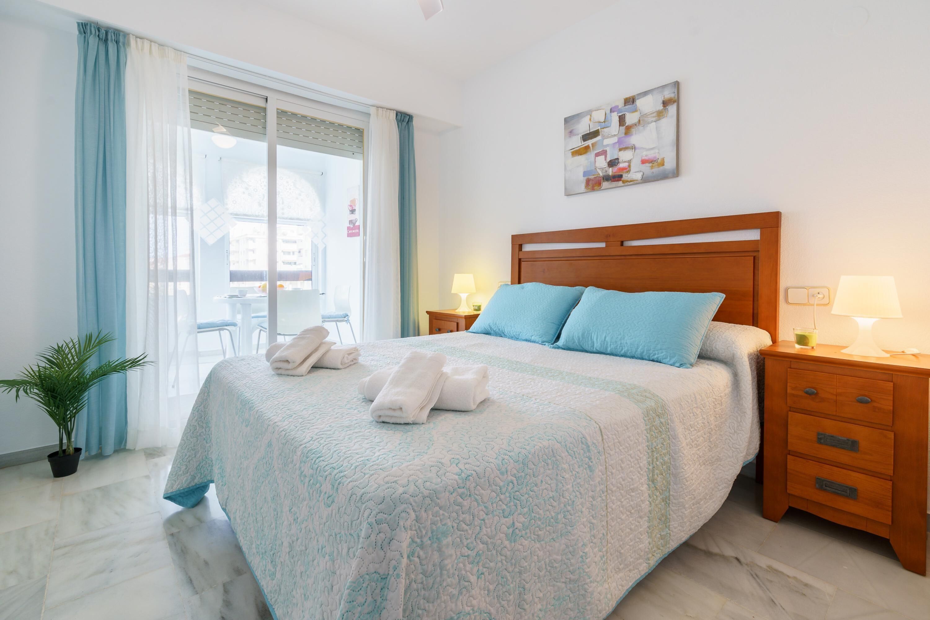 Family Apartment, 2 Bedrooms, 2 Bathrooms (Apartment Hispanidad With Pool) | 2 bedrooms, iron/ironing board, free WiFi, bed sheets