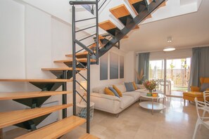 21-inch flat-screen TV with cable channels - Family Duplex Riviera With Pool (Mijas)