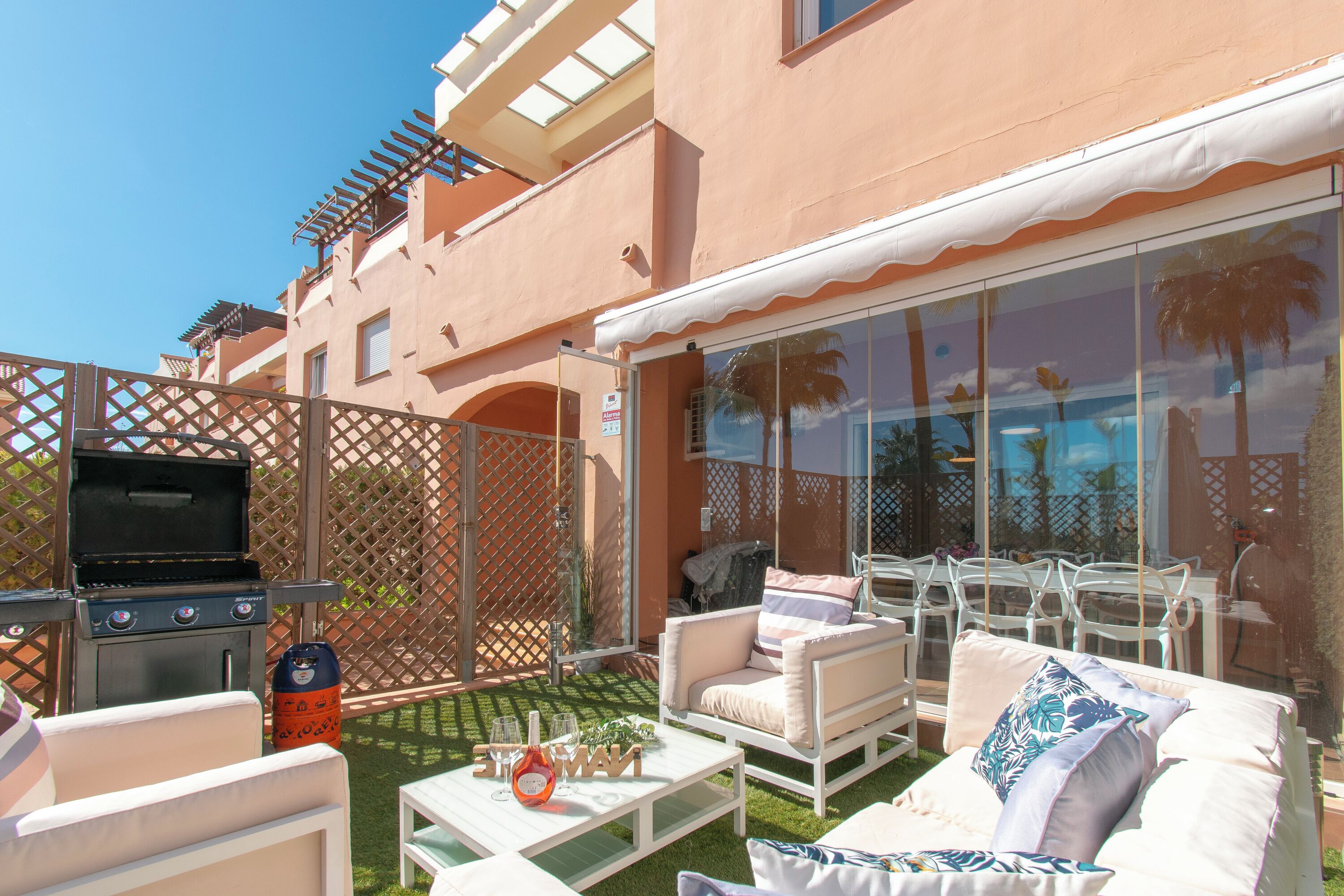 Family Apartment, Multiple Bedrooms, 2 Bathrooms, Mountainside (Family Duplex Riviera With Pool) | Outdoor dining